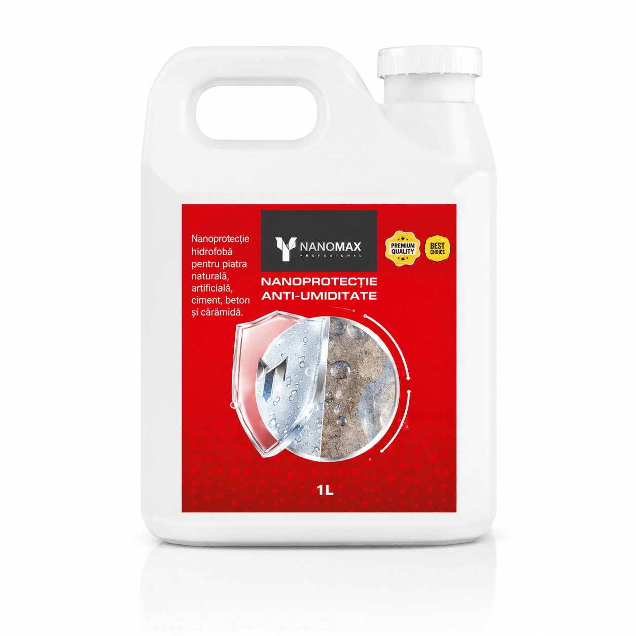 NanoMax ROCK PRO 3L – Víz- és olajtaszító, vízbázisú védelem kő, térkő, beton, fa és textil számára