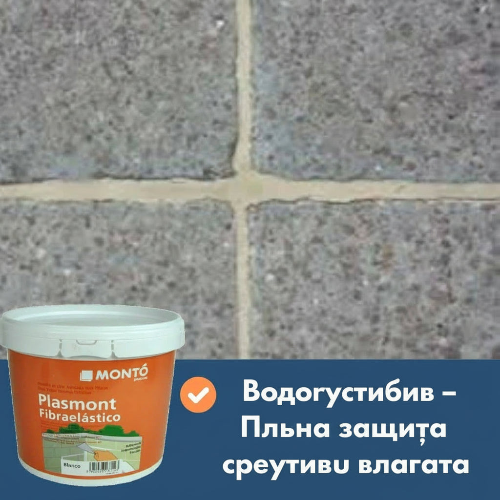 Kit reparații crăpături Nanomax cu fibră de sticlă, textură beton gri, detaliu produs.