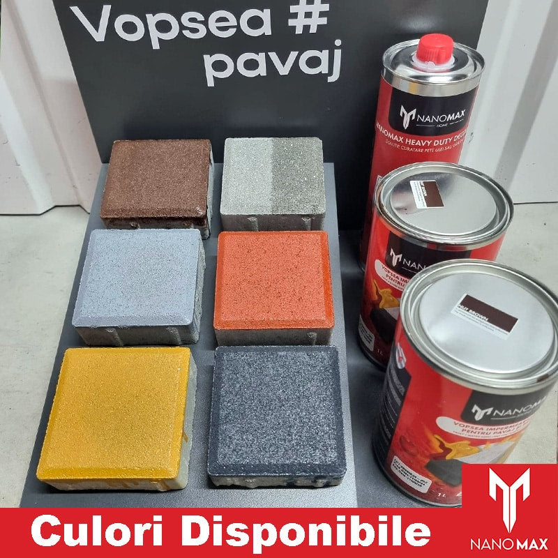 Боя за тротоарни плочи и бетон, хидрофобна, UV и устойчива на петна защита, NanoMax