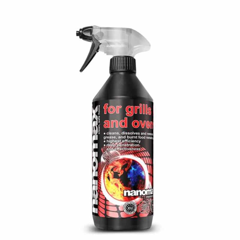 Stove Soot and Grease Detergent, Professional Solution for cleaning stoves, ovens, grills of oil stains on pavement and stone, Nanomax