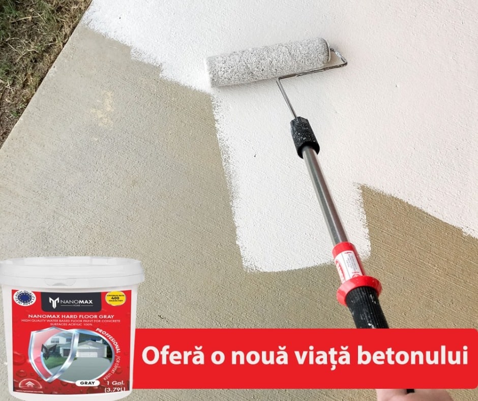 Vopsea Acrilica Beton pe baza de apa, SurfaPaint Acrylic Hard Floor, Nanophos