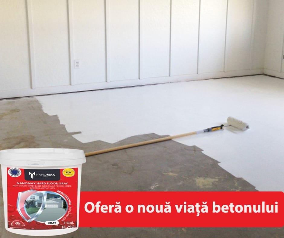Vopsea Acrilica Beton pe baza de apa, SurfaPaint Acrylic Hard Floor, Nanophos