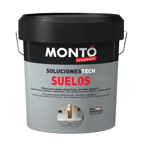 Vopsea acrilica PREMIUM pentru GARAJ, ideala pentru Ciment, Beton, Terenuri Sportive, GRI, Monto, 4L