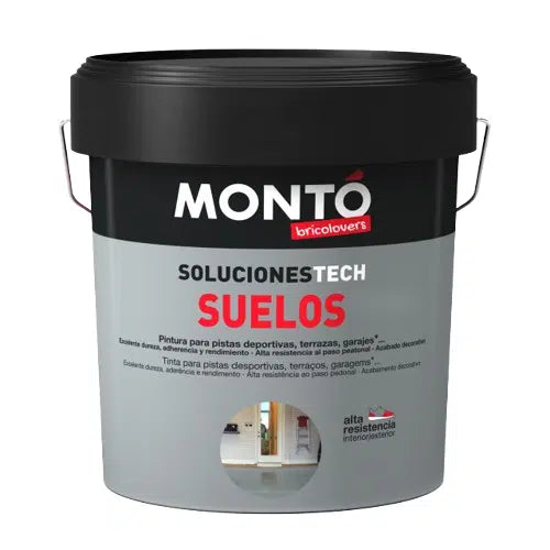 PREMIUM acrylic paint for GARAGE, ideal for Cement, Concrete, Sports Fields, GREY, Monto, 4L