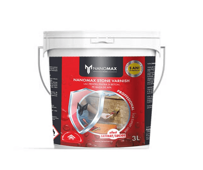 Stone / Concrete / Sandstone Varnish, Nano Waterproofing, Glossy/Satin Effect, NANOMAX