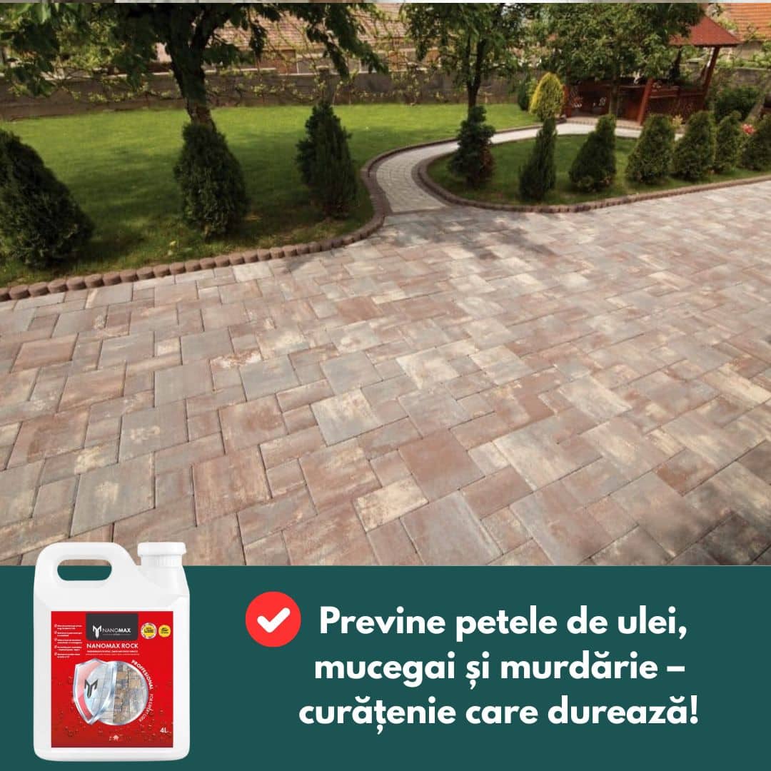 Nano Waterproofing for Stone, Paving and Stamped Concrete – Natural Effect, Sealing and Protection 3L | NanoMax