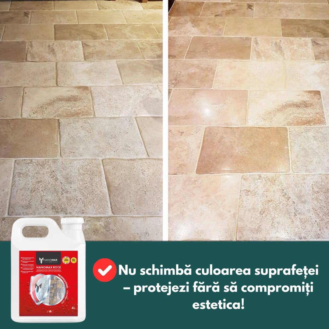 Nano Waterproofing for Stone, Paving and Stamped Concrete – Natural Effect, Sealing and Protection 3L | NanoMax