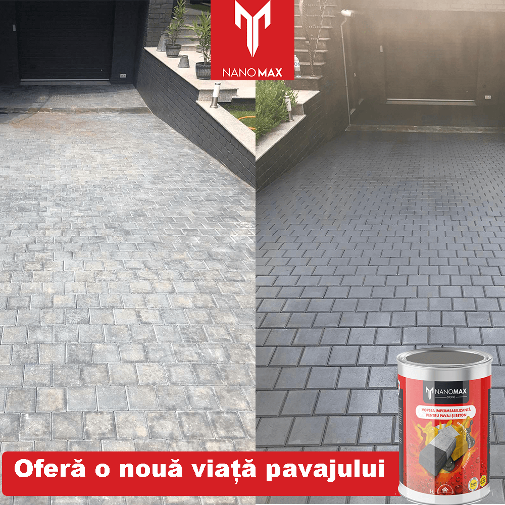 COMBO PAVEMENT, CONCRETE PAINT 5L + PAVEMENT, CONCRETE, STONE CLEANING DETERGENT 1L NANOMAX