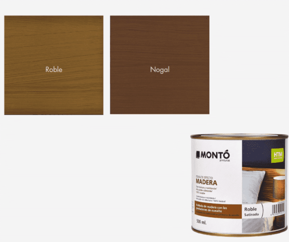 Universal Paint with Natural Wood Effect – For Wood, Plastic and Metal, Monto, 500ml