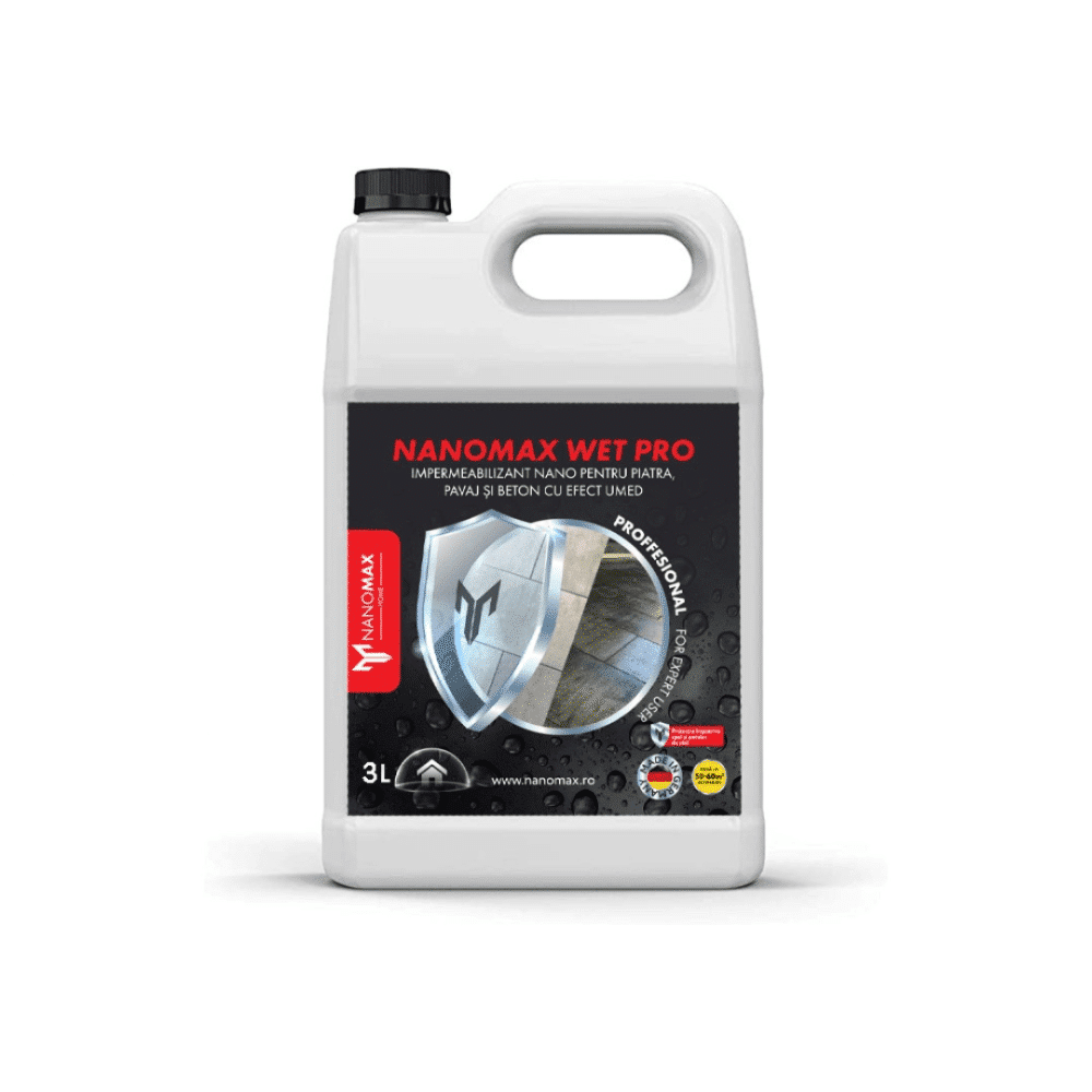 Impermeabilizant NanoMax Wet Pro 3L Efect Umed Protecție - Nanomax