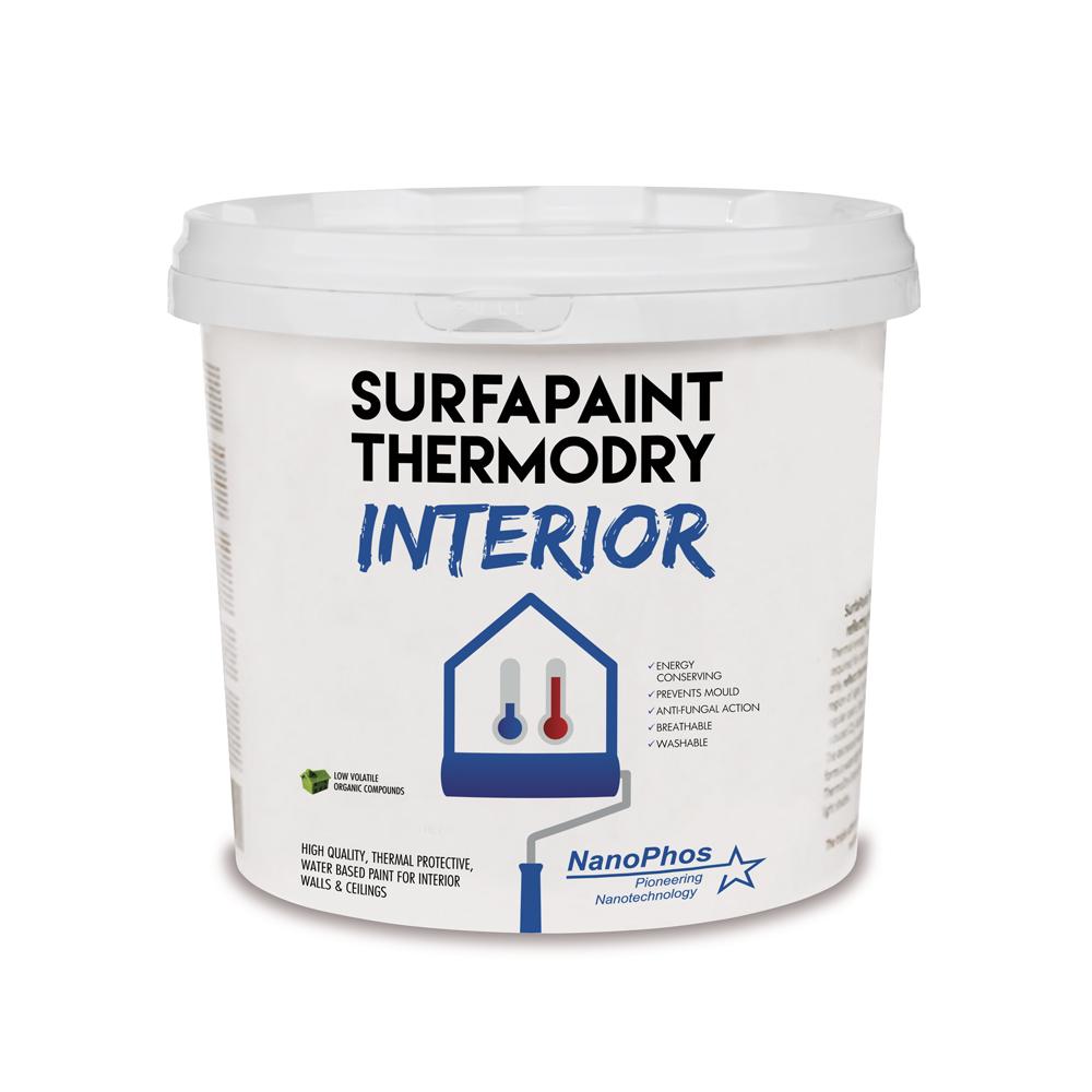 Vopsea Termoizolantă Interior Nano SurfaPaint ThermoDry Alba 10L - Nanomax