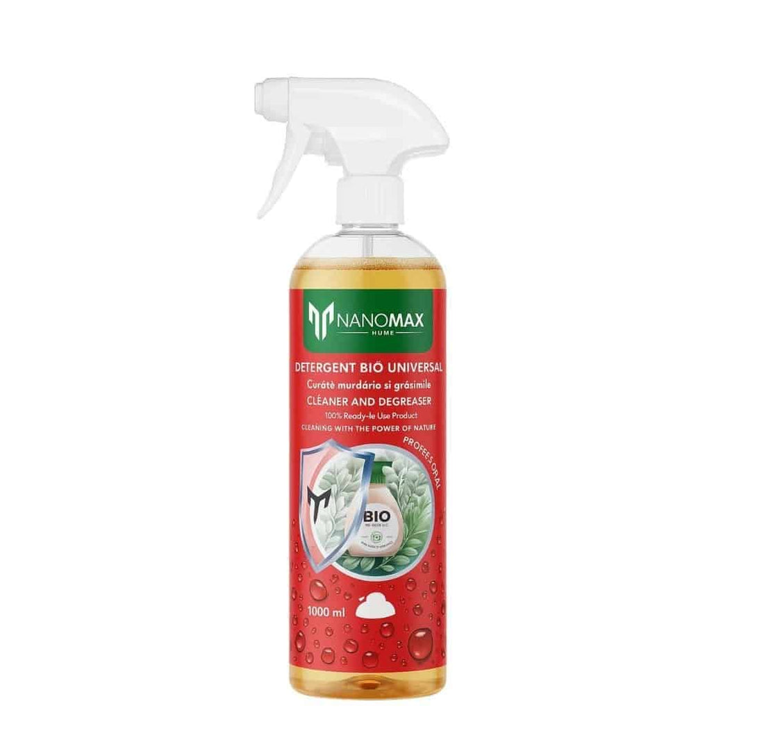 BIO Detergent Deep Cleaning Dirt and Grease for Stone, Concrete, Pavement, Metal, Glass Surfaces, Nanomax, 1L