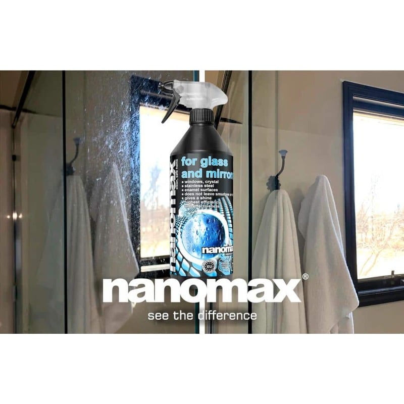 UNIVERSAL CLEANING KIT, Professional Nano Detergent for universal tiles, stone floors 1L + Professional Detergent for windows and stainless steel 1L