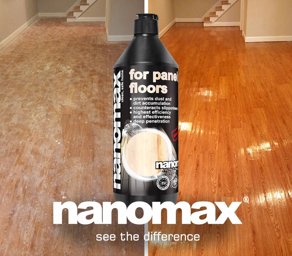 Parquet Detergent, Professional Solution for cleaning parquet floors, Nanomax