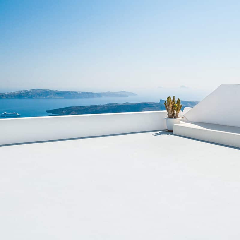 Exterior Waterproofing Paint, fibrous, 100% acrylic, with waterproof elastomer, Hellas Cool White, SurfaPaint™ 10L