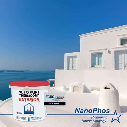 Vopsea Termoizolantă Exterior, Nano SurfaPaint ThermoDry, Alba, 10L