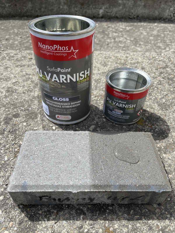 Two-Component Polyurethane Varnish, Matte Effect, stone, paving and concrete, Anti-Slip Effect, NanoMax