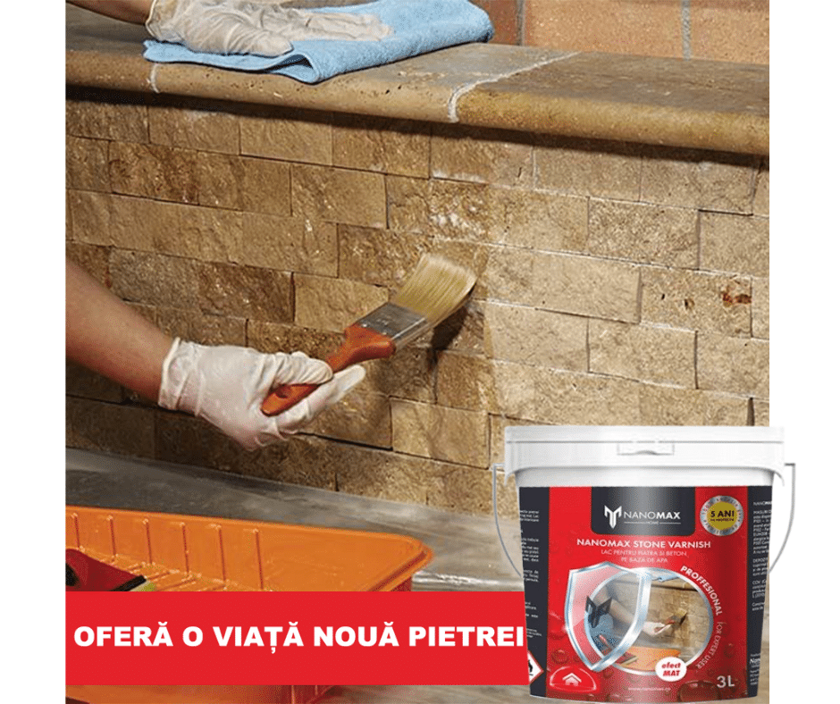 Concrete and Stone Varnish, Matte Effect, Nano Protection Waterproofing, NANOMAX