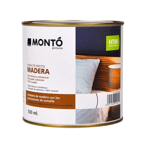 Universal Paint with Natural Wood Effect – For Wood, Plastic and Metal, Monto, 500ml